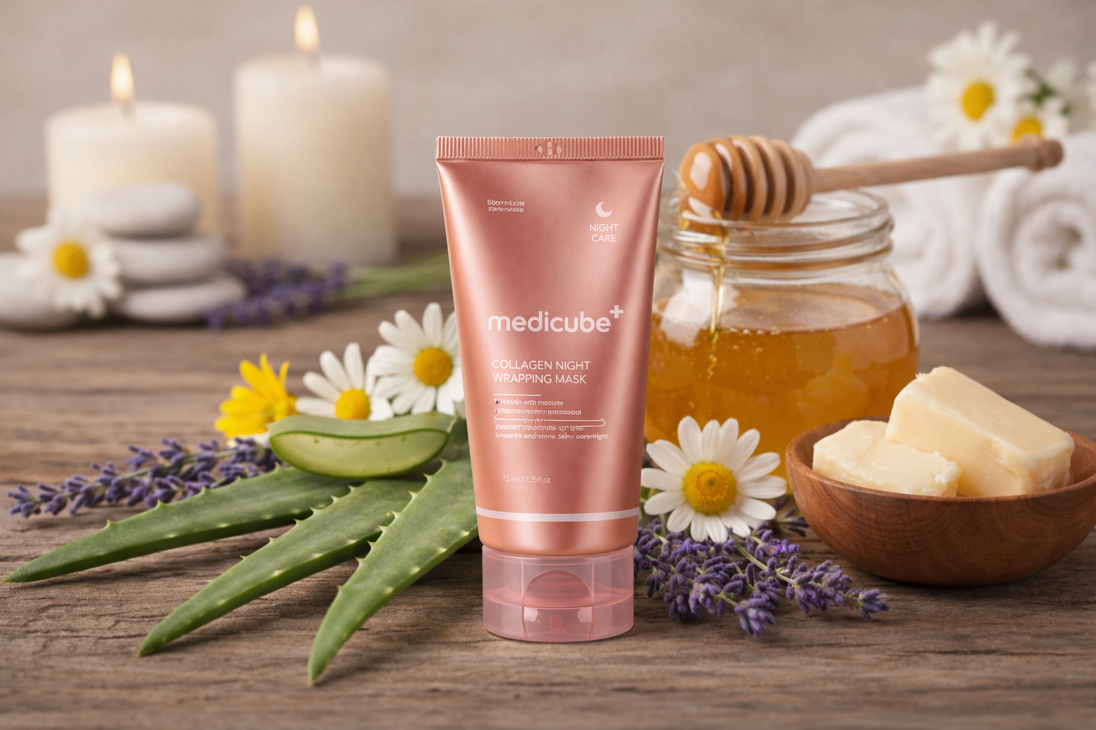 Přírodní složení - aloe vera, heřmánek, levandule, bambucké máslo